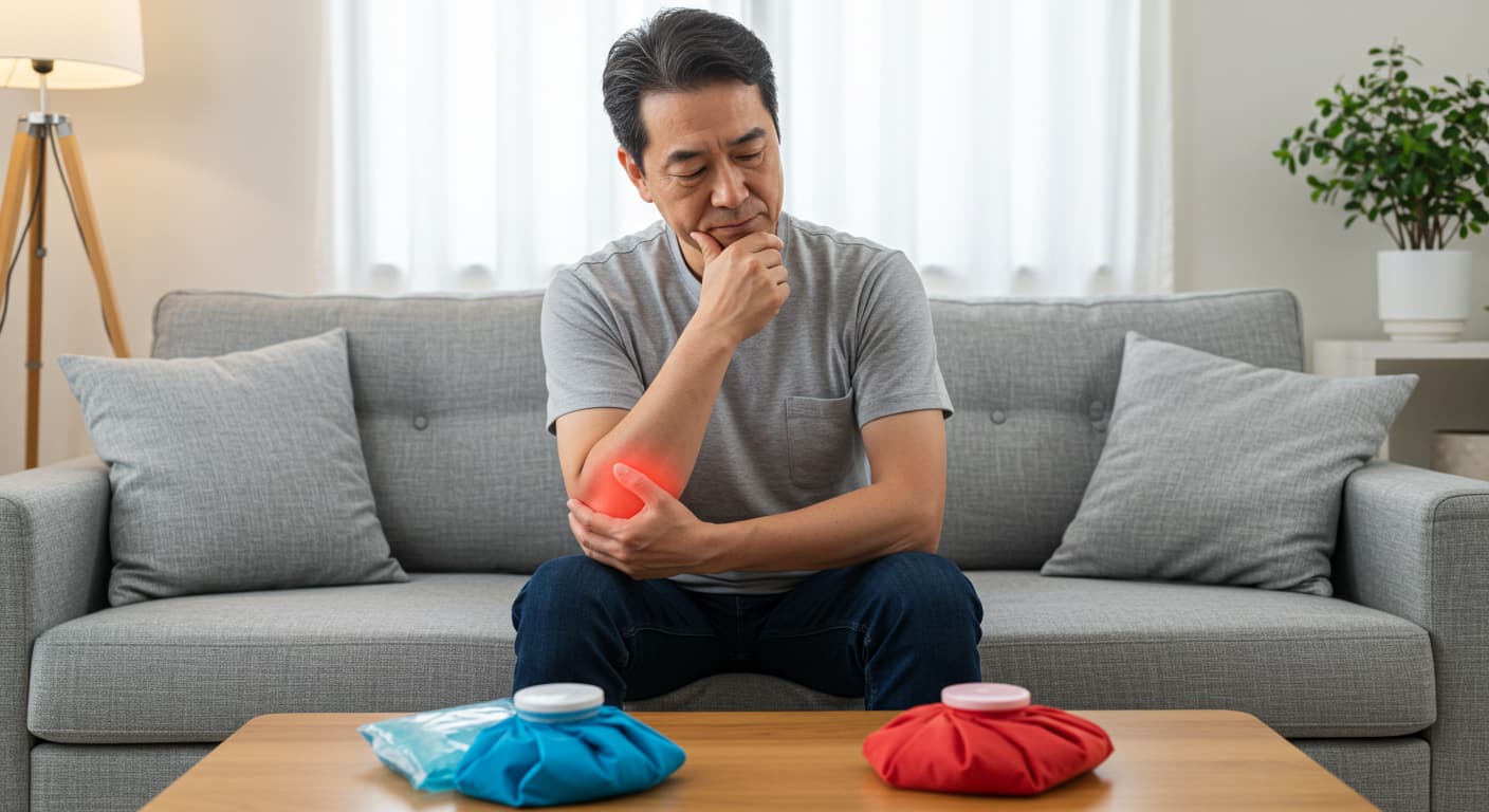 ゴルフ肘 冷やす