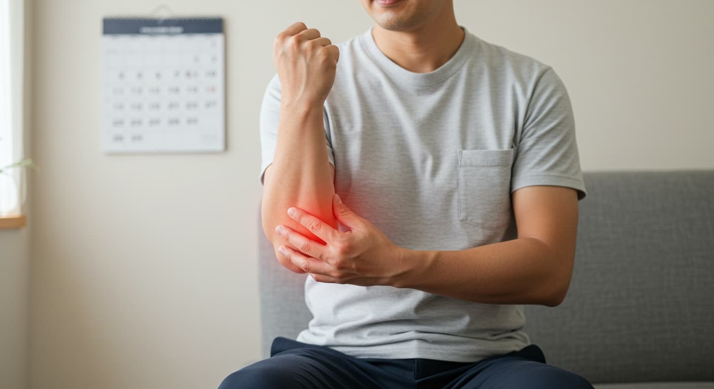 ゴルフ肘 安静期間