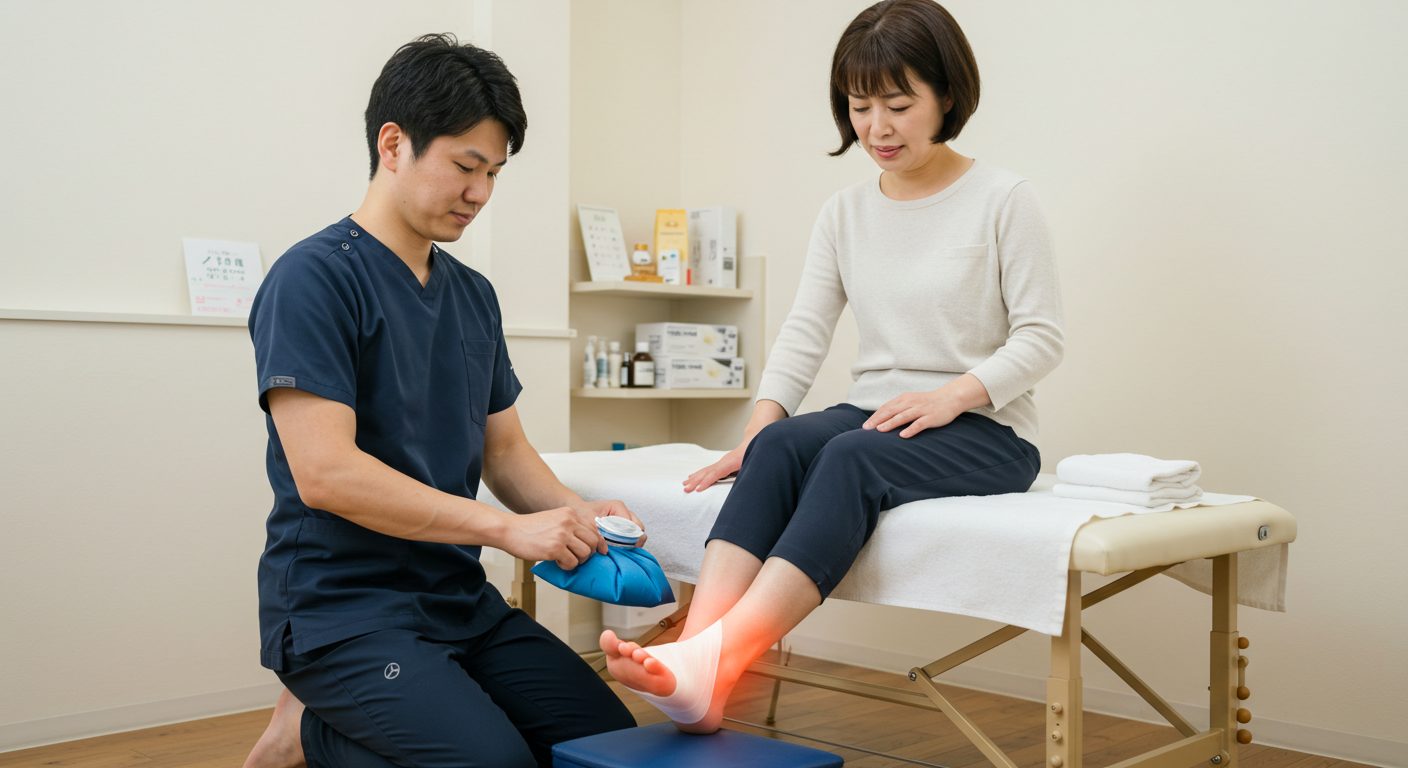 捻挫したとき 対処法